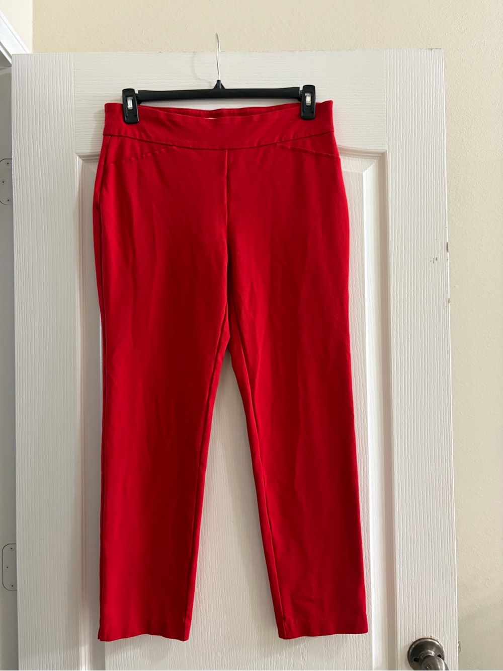 Charter Club Red Straight-Leg Ponte Pants